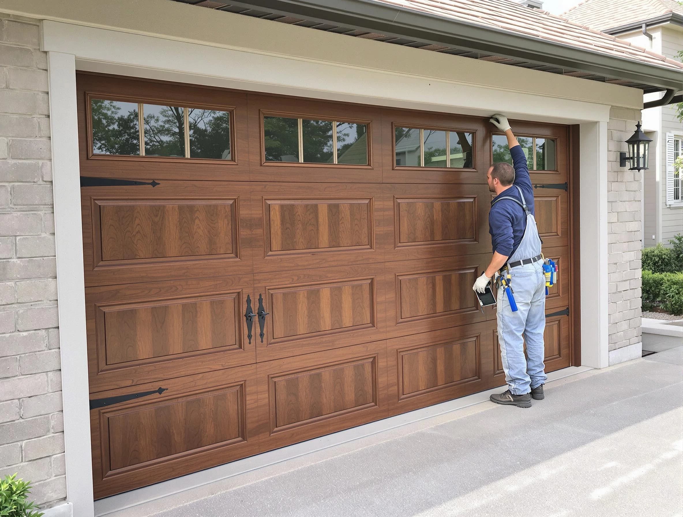 Custom garage door showcase by Brockton Garage Door Repair in Brockton