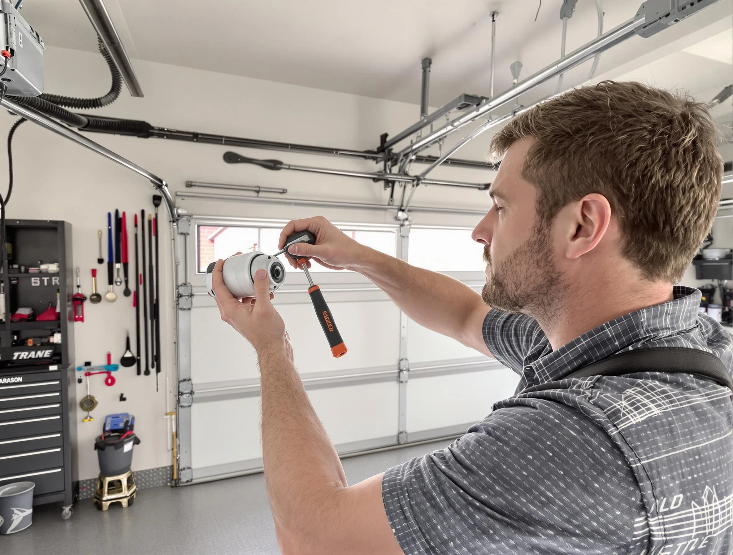 Garage door opener repair service by Brockton Garage Door Repair in Brockton