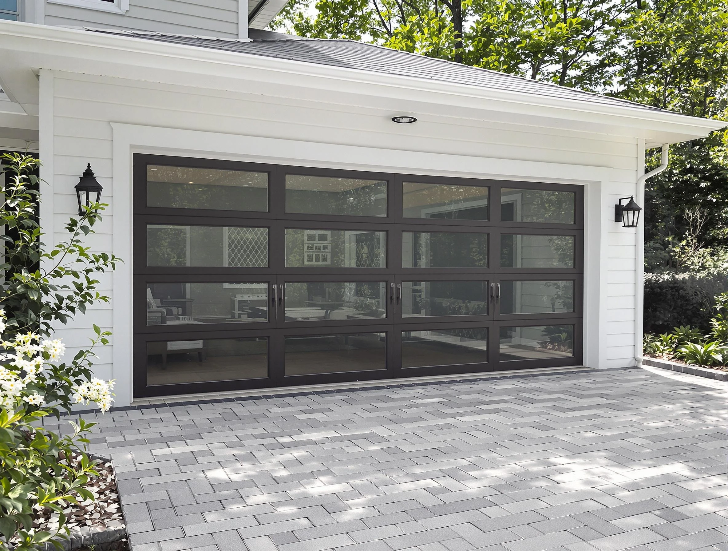 Brockton Garage Door Repair design specialist presenting custom garage door options to Brockton homeowner