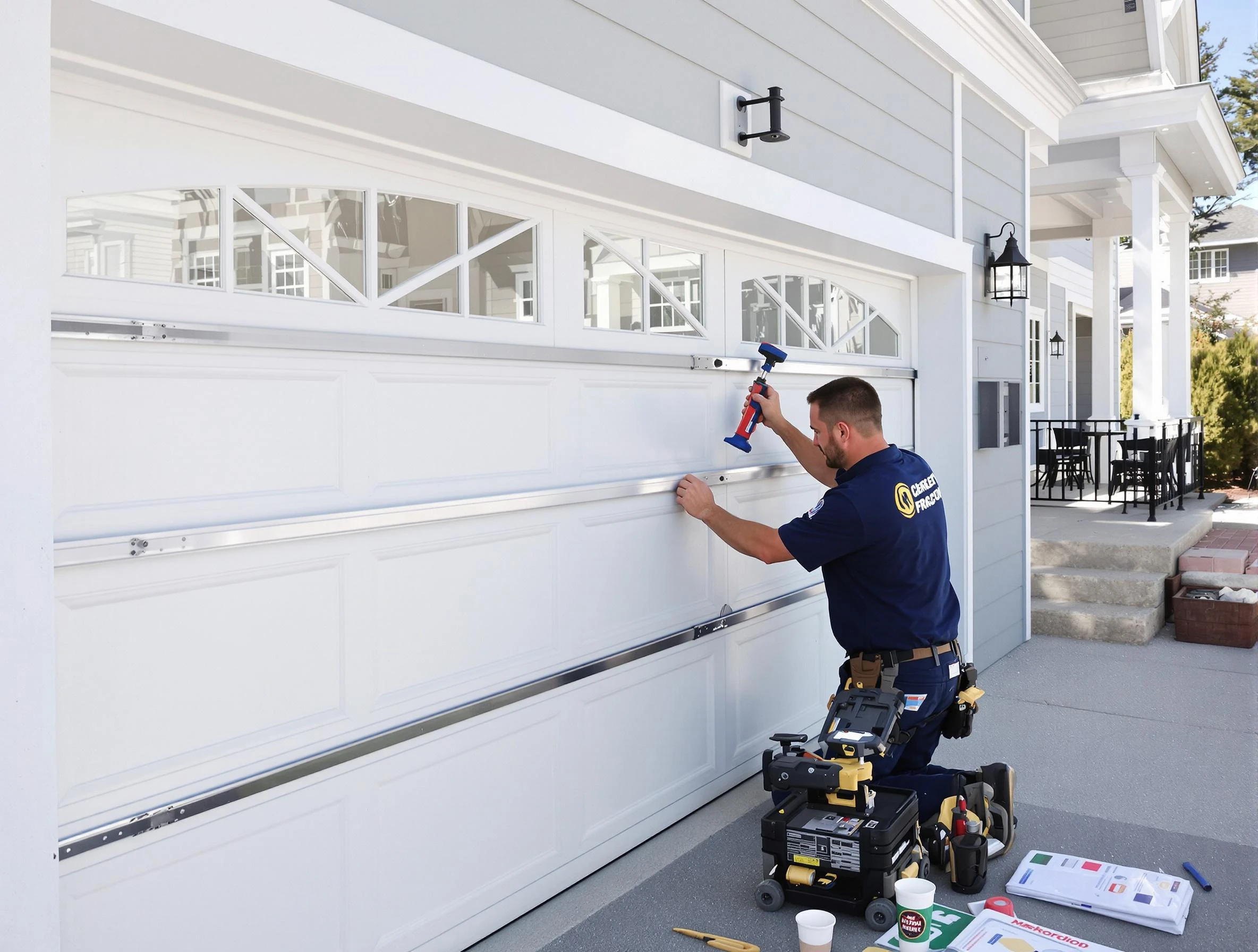 Professional garage door installation by Brockton Garage Door Repair in Brockton