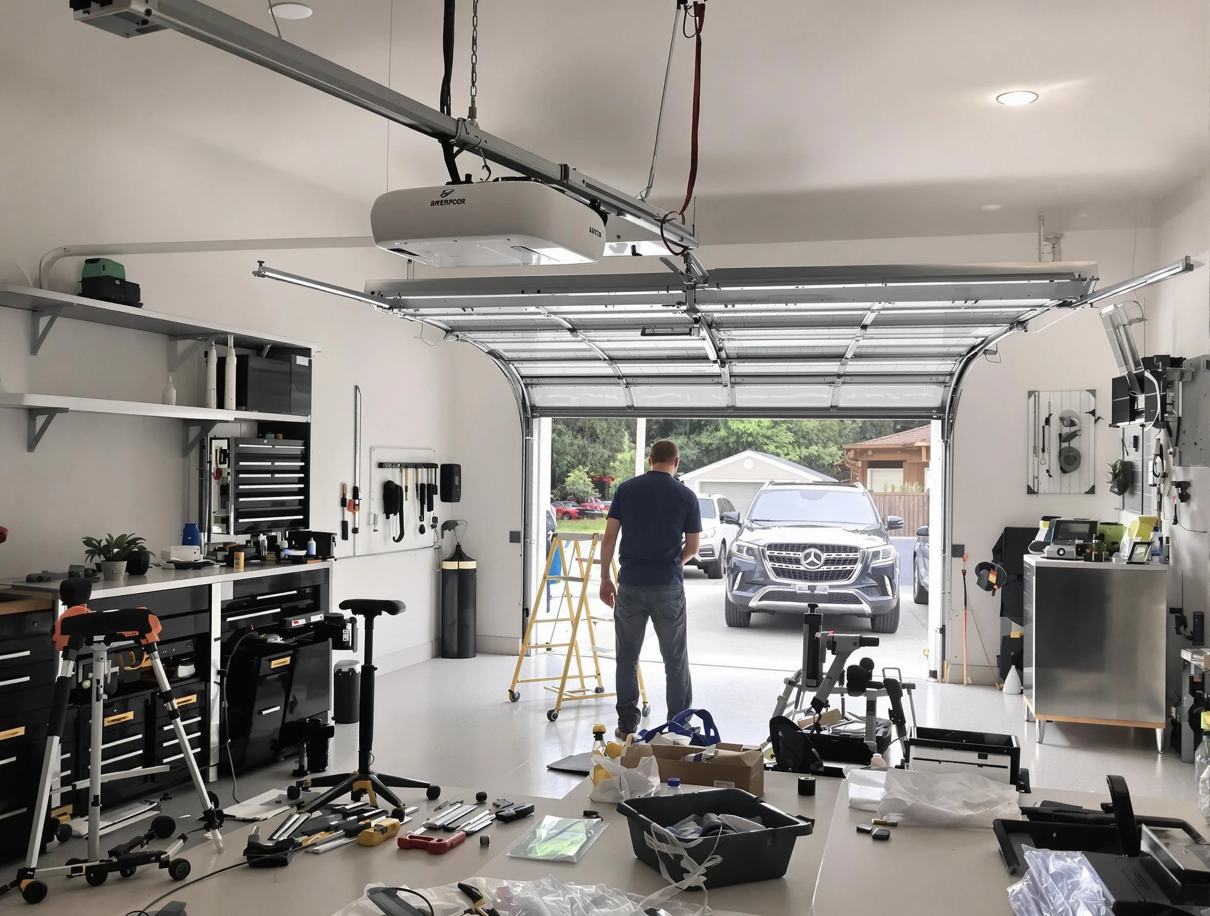 Garage door opener installation by Brockton Garage Door Repair in Brockton