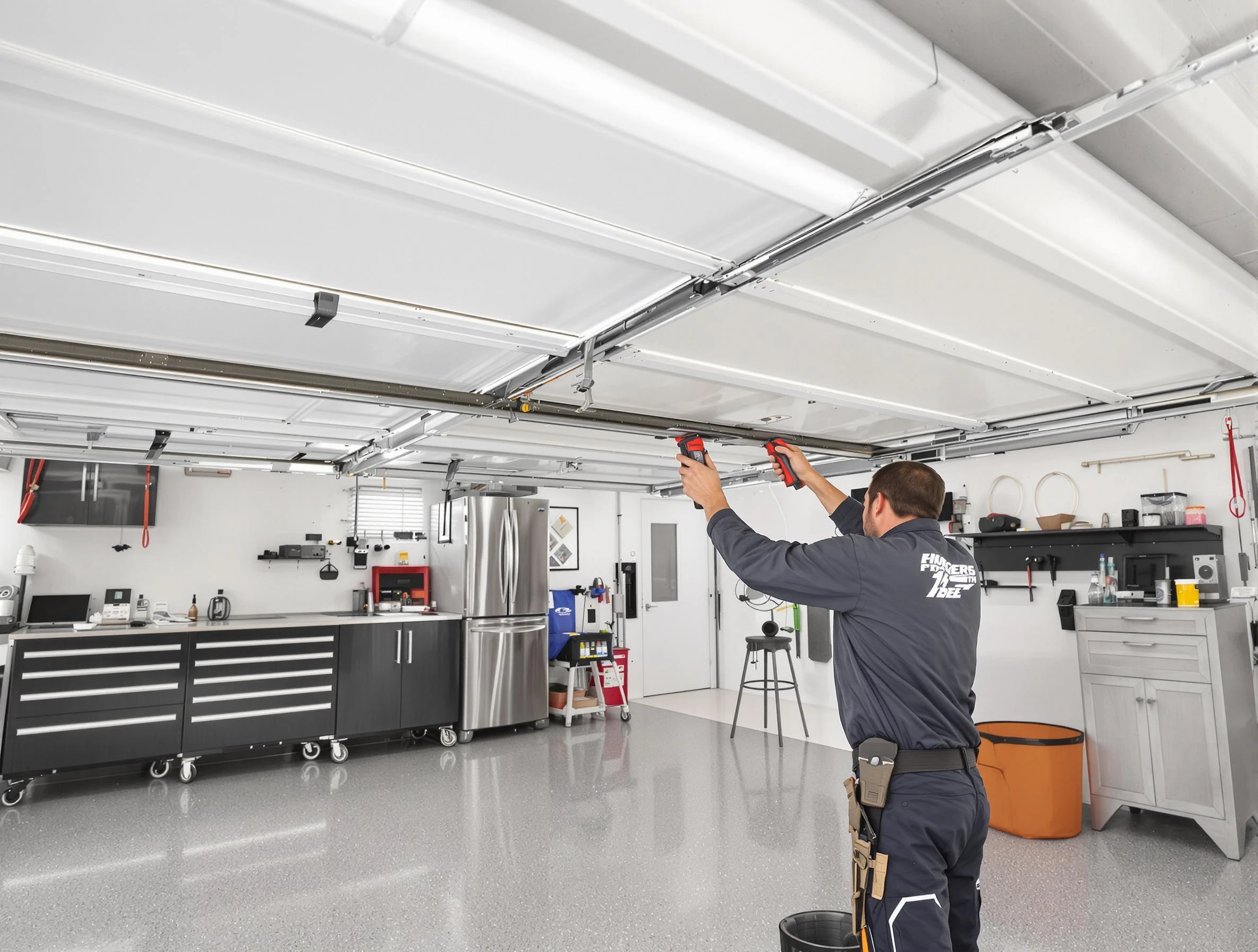 Overhead garage door repair service by Brockton Garage Door Repair in Brockton